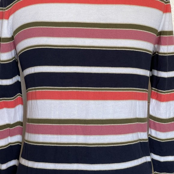 Ann Taylor Womens Cardigan Sweater Size Small Button down Striped Classiccore - Picture 7 of 12